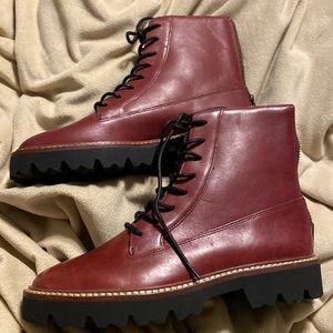 Madewell citywalk lugsole lace up boot size6.5 nwot